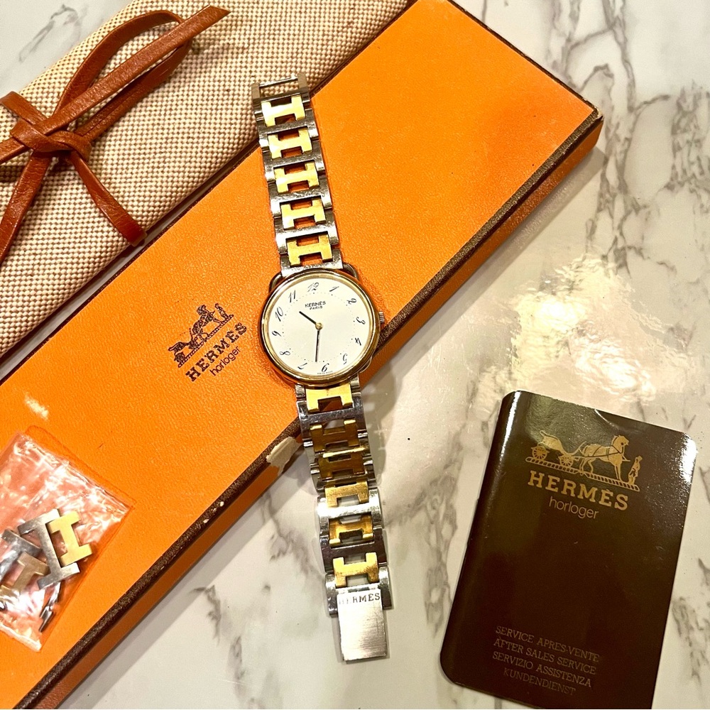 Hermès Arceau Dual-Tone Bracelet Watch - Picture 3 of 16